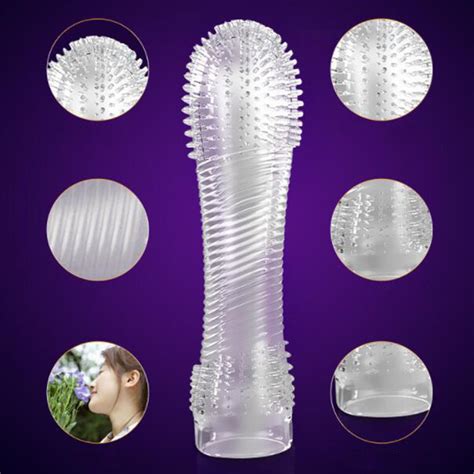 Spike Condom Thick Cock Girth Enhancer Enlarger Penis Extender G Spot Stimulator Ebay