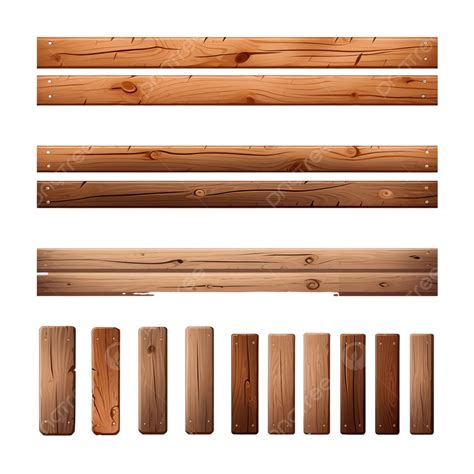 Wooden Planks Illustration In Minimal Style Board Wooden Cartoon Png