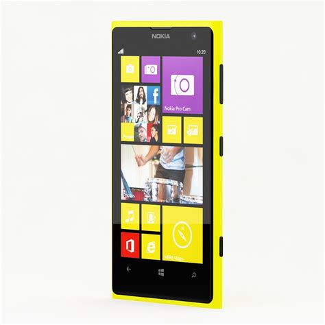 3d Model Nokia Lumia 1020 Yellow