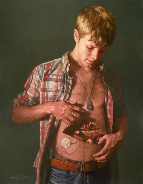 Danny Quirk’s Anatomical Self-Dissection paintings are not for the weak