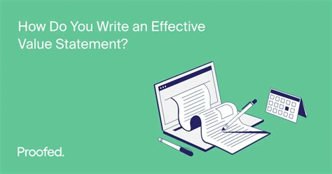 How To Write An Effective Value Statement Proofeds Writing Tips