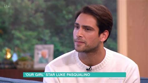 luke pasqualino admits he finds it difficult to feel sexy during awkward sex scenes with