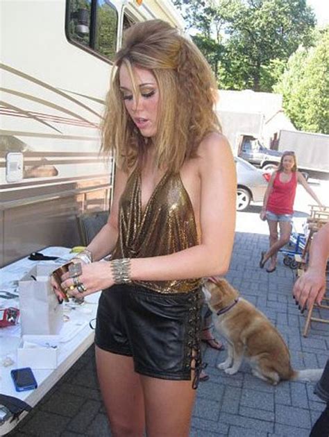 (c) 2010 hollywood records, inc. MILEY CYRUS on The Set of Who Owns My Heart Music Video ...