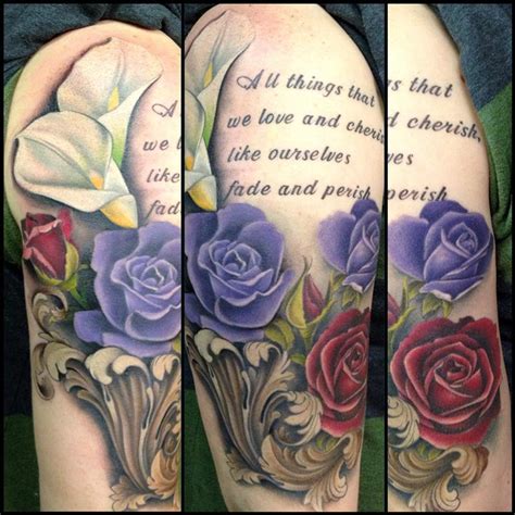 2.3 simple lily of the valley tattoos. Roses and Calla Lilies by David Mushaney : Tattoos