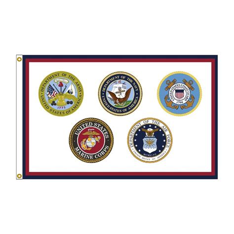 Armed Forces Flag Five Branches Of The Military Flag Fly Me Flag