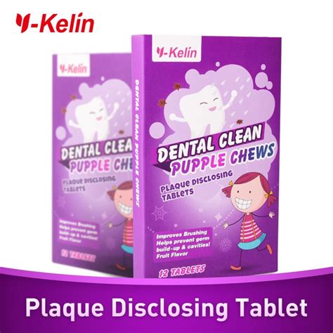 Y Kelin Dental Plaque Disclosing Tablet 72 Tabs 6 Packsdental Teeth Plaque Disclose Dental