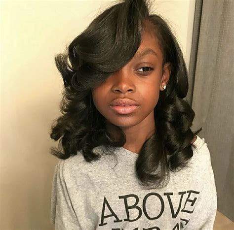 Silk press on a natural hair by @crowned.by.jaz ...