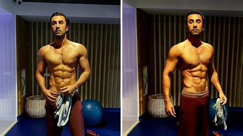 Ranbir Kapoor Flaunts His Toned Abs In Shirtless Pics Shared By Fitness Trainer The Swim News