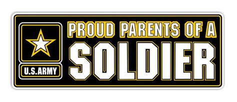 Us Army Proud Parents Of A Soldier Precision Cut Decal