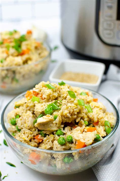 My husband loves chinese food, and i think when i was dating him, he had today, i made a great pot of instant pot chicken fried rice. Instant Pot Chicken Fried Rice | It Is a Keeper