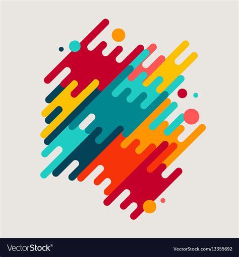 Abstract Geometric Motion Shapes Royalty Free Vector Image