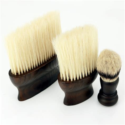 High Quality Wood Handle Neck Brush Barber Dust Hair Cleaning Brush