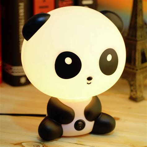 Wholesale Cute Panda Cartoon Animal Night Lightkids Bed Desk Table