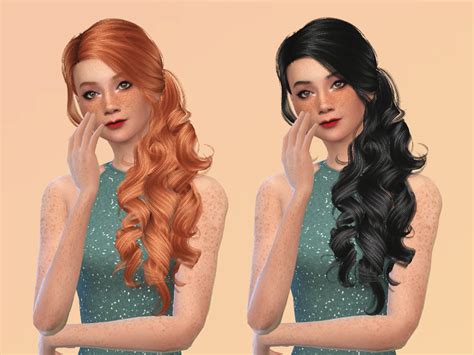 The Sims Resource Wings Os0408 Hair Recolored By Ncggsimmer Sims 4 Hairs