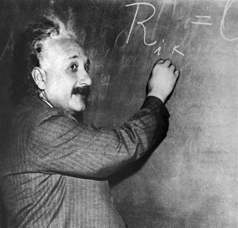 Albert Einstein Writing On A Chalkboard Einstein Goudvis Veiling