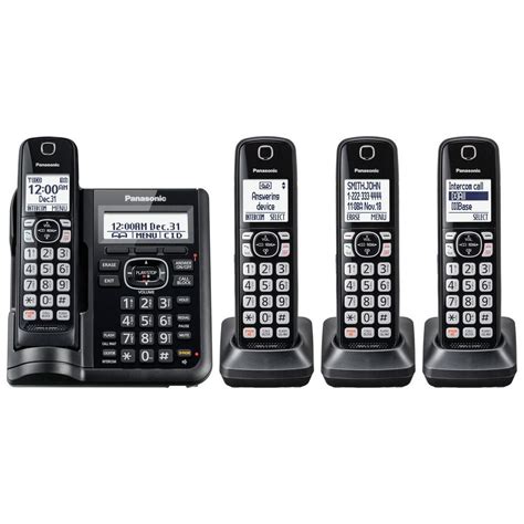 Panasonic Cordless Phones With Answering Machine 4 Handsets