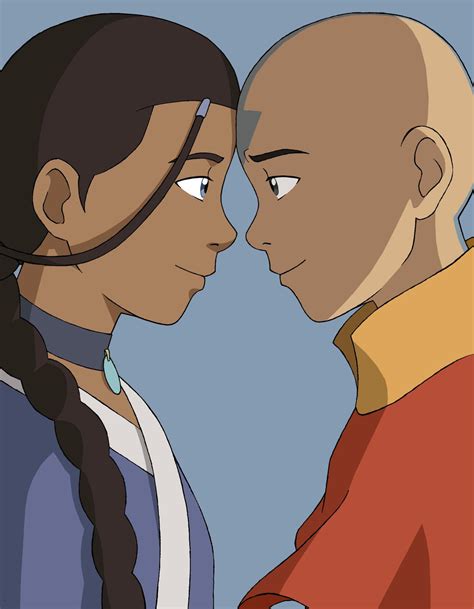 Aang And Katara By Bluedecember89 On Deviantart