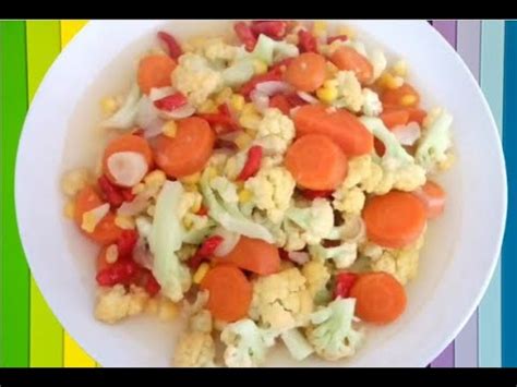 Potong sayuran kembang kol, wortel, baby jagung. Tumis Kembang Kol Wortel - YouTube