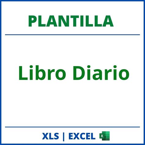Plantilla Libro Diario Excel Formato Planilla