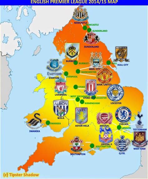 Map England Premier 1415 576×700 Pixels English Premier League