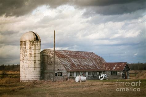 Old Abandoned Barn And Silo Photograph By Claudia M Photography