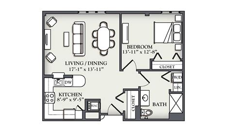 Https://techalive.net/home Design/floor Plans 800 Sq Ft One Bedroom Small Home
