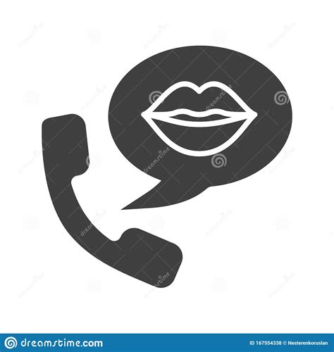 Phone Sex Glyph Icon Stock Vector Illustration Of Call 167554338