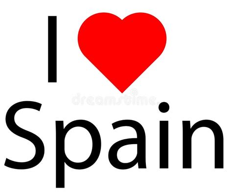 Liebe Spanien Gekritzelsymbole Von Spanien Vektor Abbildung