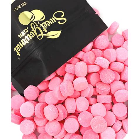 Sweetgourmet Pink Wintergreen Lozenges Canada Mints Bulk Candy 2 Pounds