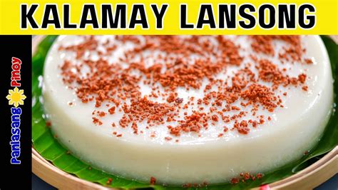 How To Make Kalamay Lansong With Latik Easy Pinoy Kakanin Recipe