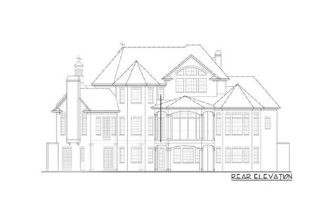 This Is The Front Elevation Of These Luxury Home Plans Which Are