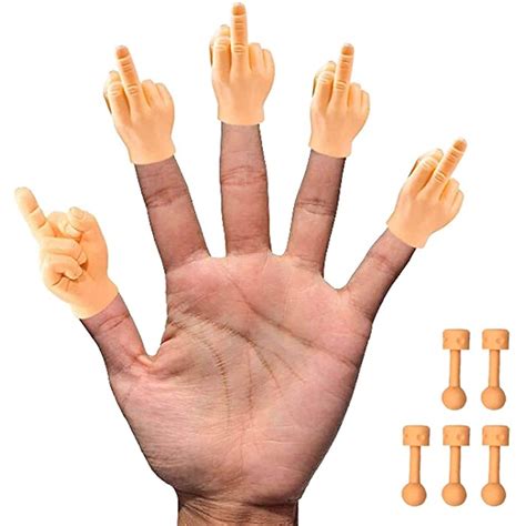Buy Daily Portable Tiny Hands Middle Finger Sign 5 Pack Mfu Style