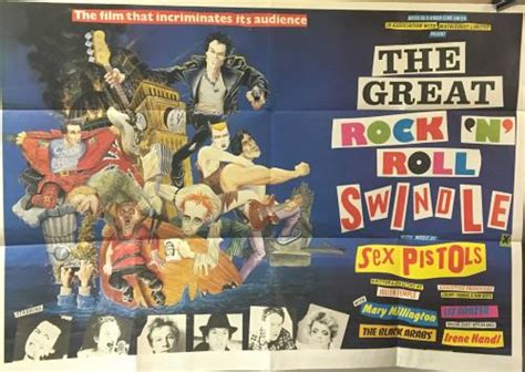 Sex Pistols The Great Rock N Roll Swindle Poster Uk Vinyl Lp Album