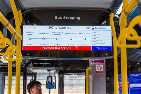 London Buses Introduce New Tube Map Style Digital Route Displays