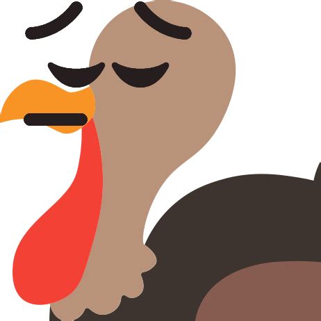 Just press the copy button and then go and paste the turkey emoji into your facebook post or messenger message, email, or where you may need to use it. turkeypensive - Discord Emoji