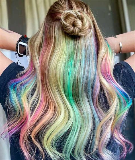 17 Vibrant Rainbow Hair Color Ideas For Bold Fashion Statements