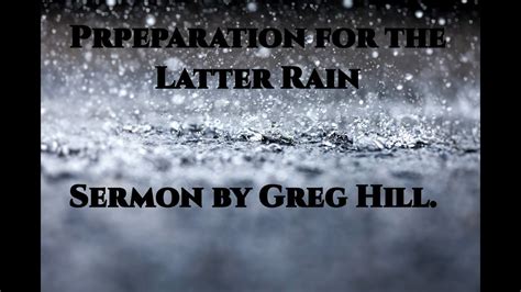 Preparation For The Latter Rainpreparación Para La Lluvia Tardía Youtube