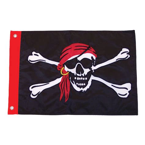 Jolly Roger Applique Pirate Flag World Of Windsocks
