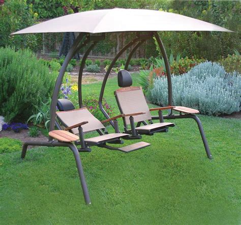 2 Person Patio Swing With Canopy For More Pleasant Summer Evenings