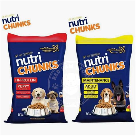 Nutri Chunks Adult And Puppy Dry Dog Food 1kg Shopee Philippines