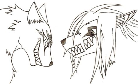 Wolf Drawing Anime
