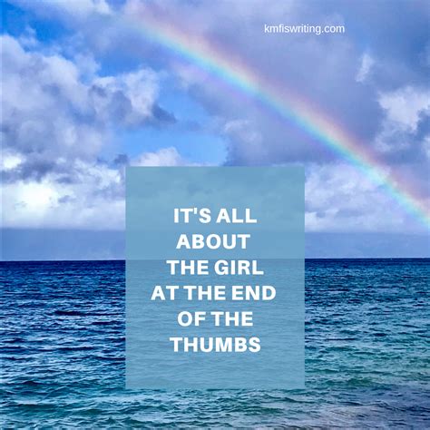 Travel quote girl at the end of the thumbs insta