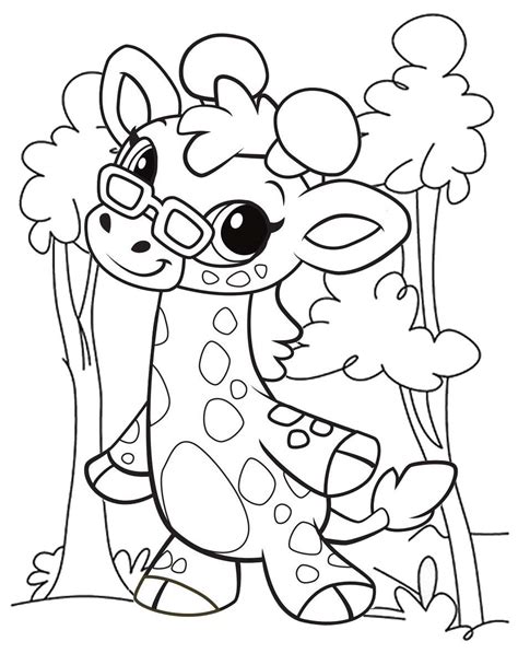 20 Cute Giraffe Coloring Pages For Your Toddlers Gira