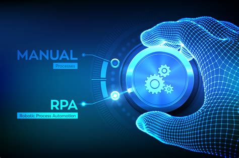 Rpa Robotic Process Automation Innovation Technology Concept Wireframe
