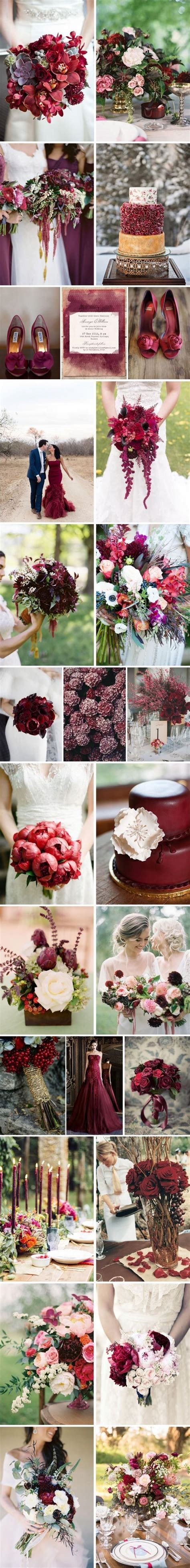35 Aubergine And Marsala Classic Fall Wedding Color Ideas 2397981