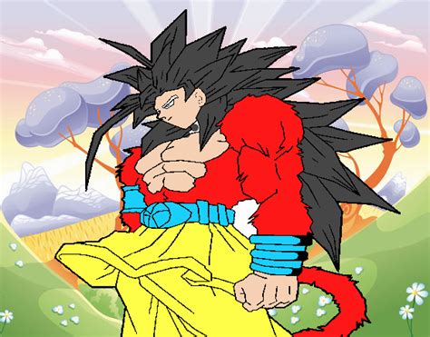 Dibujo De Goku Fase 4 Pintado Por En El Día 10 08 22 A Las