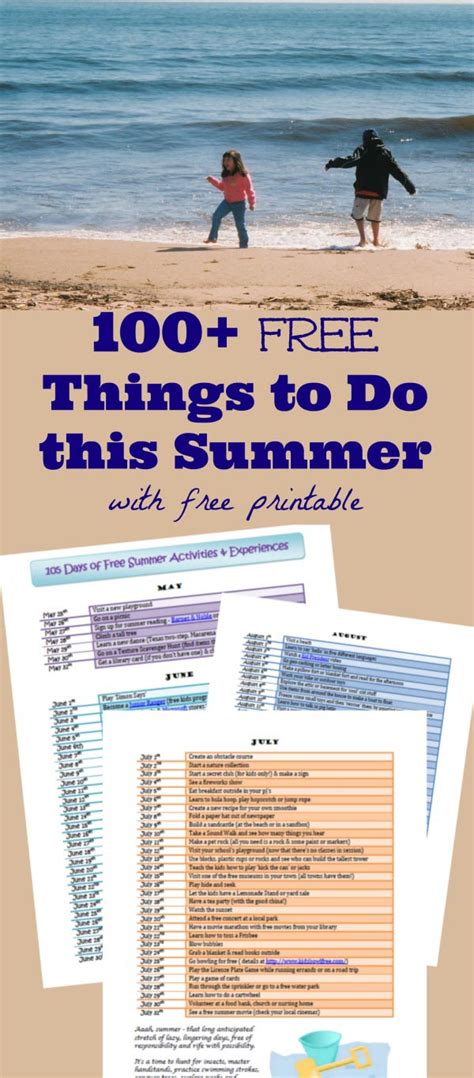 Skill test your skills, speed and accuracy. 100 Free Things to Do in Summer Near me {w/printable list ...