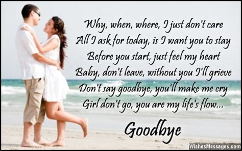 I don't want to say goodbyes because there's nothing good in it. Funny goodbye Poems