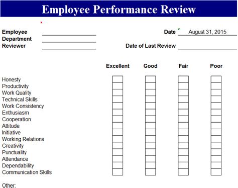 Employee sheets let you record your employee's performance, productivity, and efficiency. Employee Performance Review Template - My Excel Templates