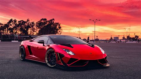 Red Lamborghini Gallardo Hd Cars 4k Wallpapers Images Backgrounds